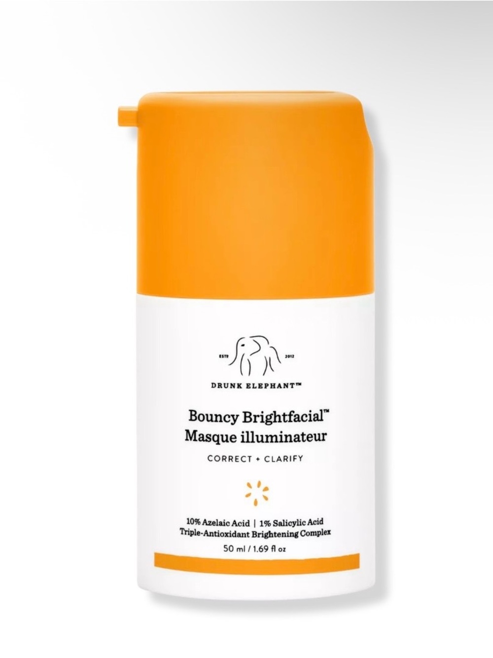 Drunk Elephant Bouncy Brightfacial Mask - Orange